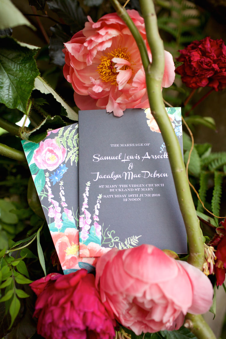 Stationery Pretty Knots and Kisses Floral Artistic Farm Wedding http://elizabetharmitage.com/