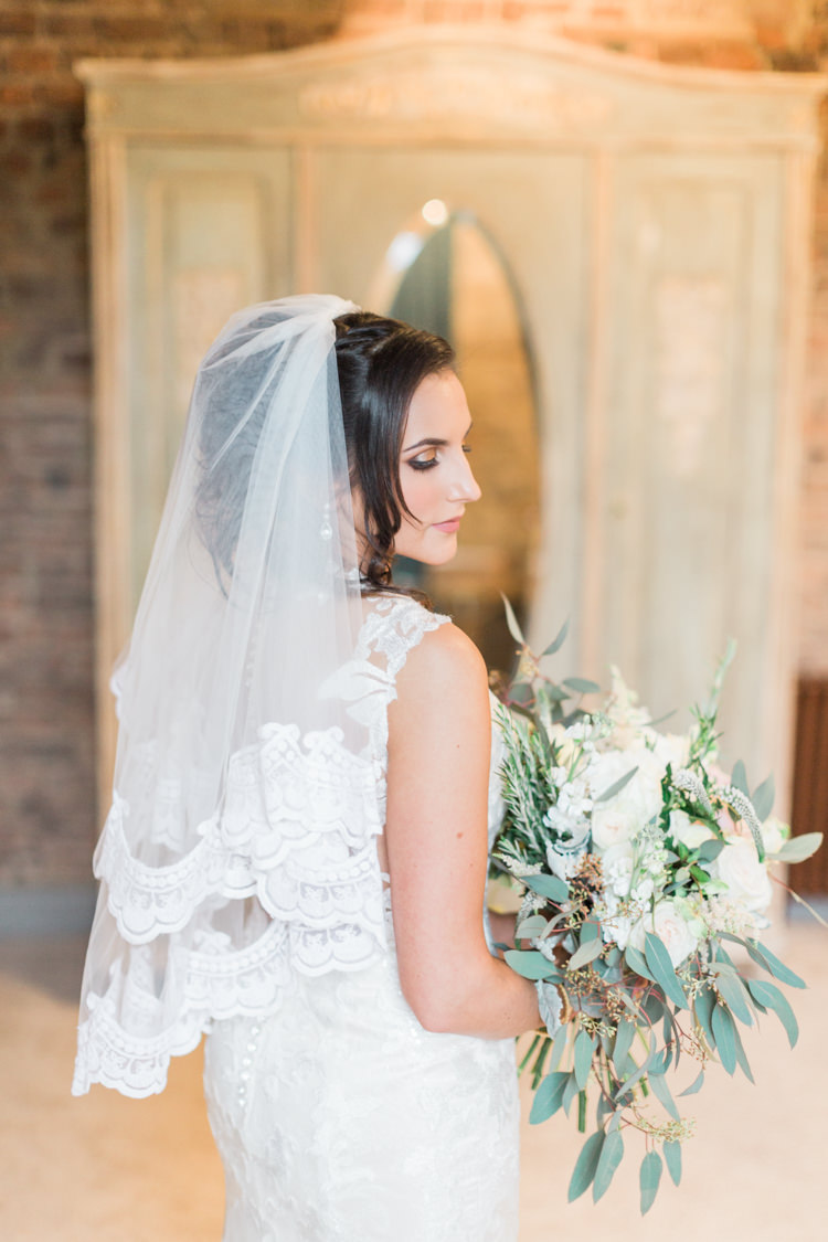Lace Edge Veil Bride Bridal Accessory Whimsical Elegant Classic Wedding http://katymelling.com/