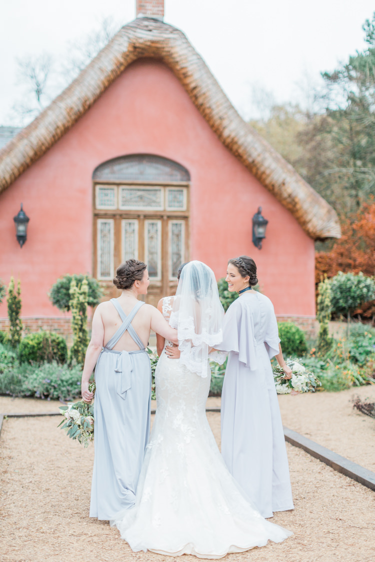 Maxi Dresses Bridesmaids Lilac Grey Back Whimsical Elegant Classic Wedding http://katymelling.com/