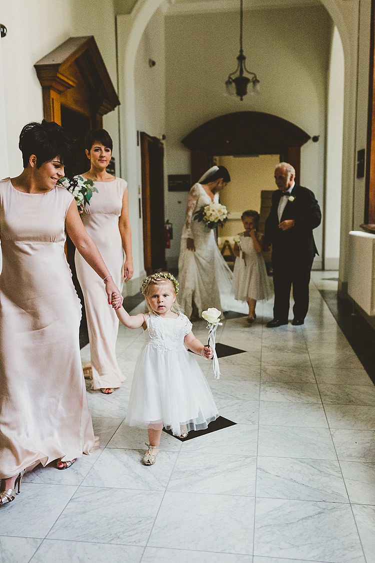 Ghost Bridesmaid Dresses Pink Long Flower Girl Glamorous Gatsby City Hall Wedding http://www.emmakenny.com/