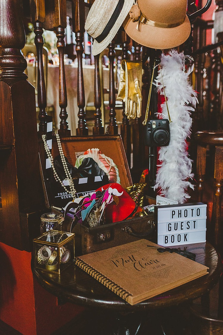 Photo Booth Guest Book Glamorous Gatsby City Hall Wedding http://www.emmakenny.com/ 