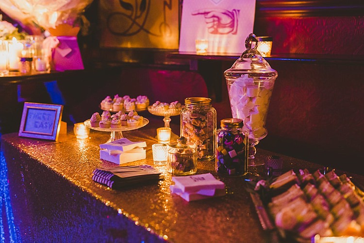 Sweet Dessert Table Glamorous Gatsby City Hall Wedding http://www.emmakenny.com/