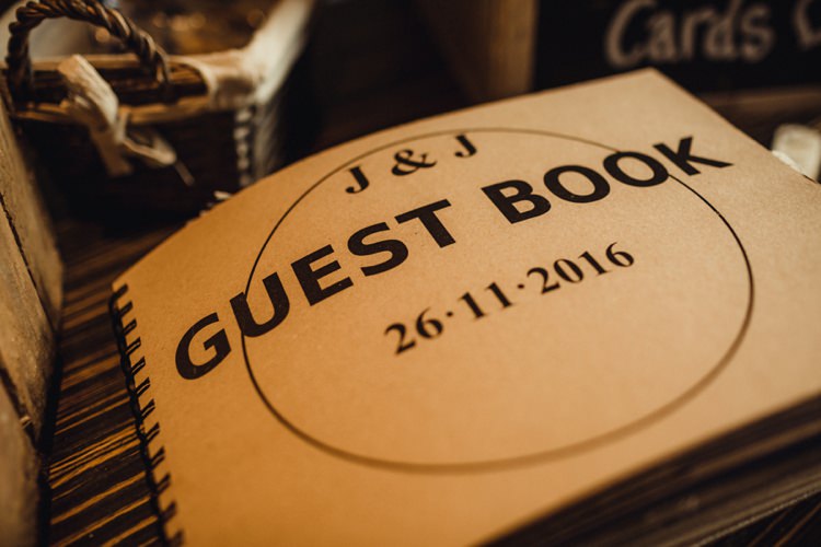 Guest Book Simple Rustic Cosy Winter Wedding http://aniaames.co.uk/
