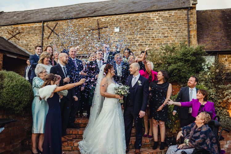 Confetti Throw Simple Rustic Cosy Winter Wedding http://aniaames.co.uk/