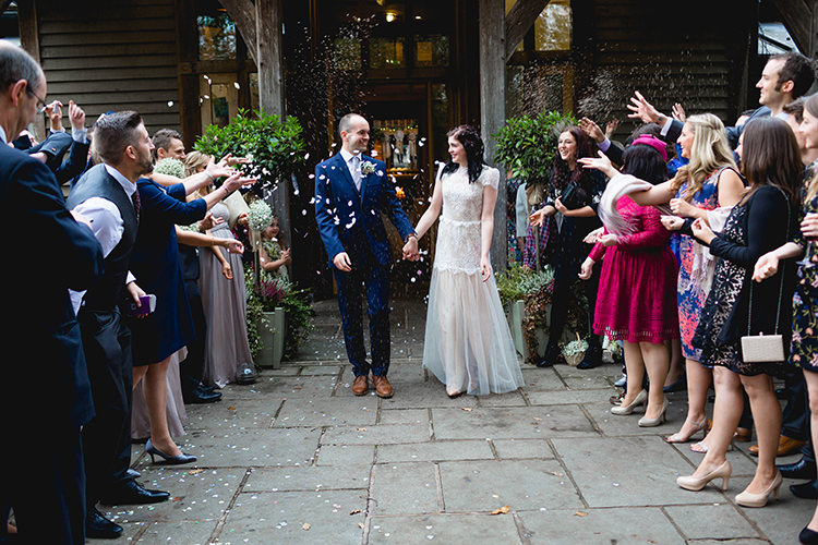Confetti Throw Stylish Soft Blush Wedding http://www.jemmakingphotography.co.uk/