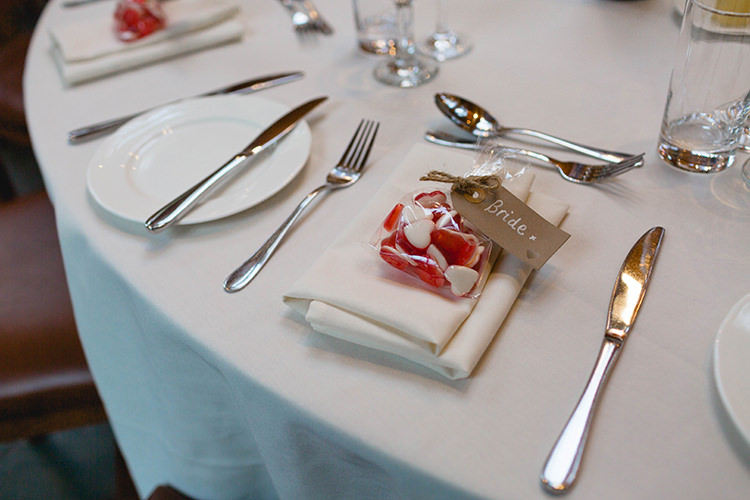 Heart Sweets Favours Stylish Soft Blush Wedding http://www.jemmakingphotography.co.uk/