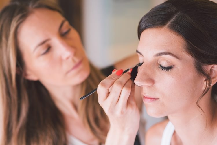 Bride Bridal Make Up Light Pretty Summer Barn Wedding http://www.koweddings.com/