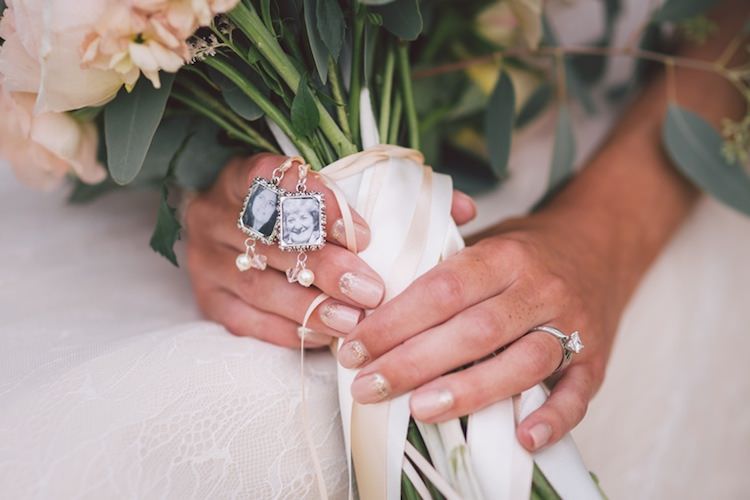 Nails Bride Bridal Bouquet Lockets Light Pretty Summer Barn Wedding http://www.koweddings.com/