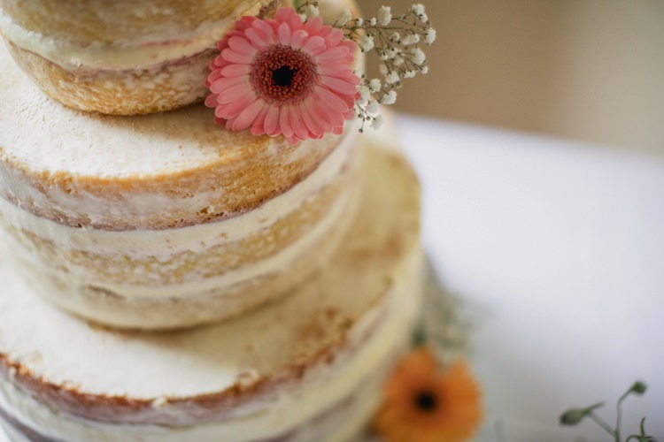Naked Cake Sponge Layer Buttercream Flowers Summer Country Pastels Wedding http://jesspetrie.com/