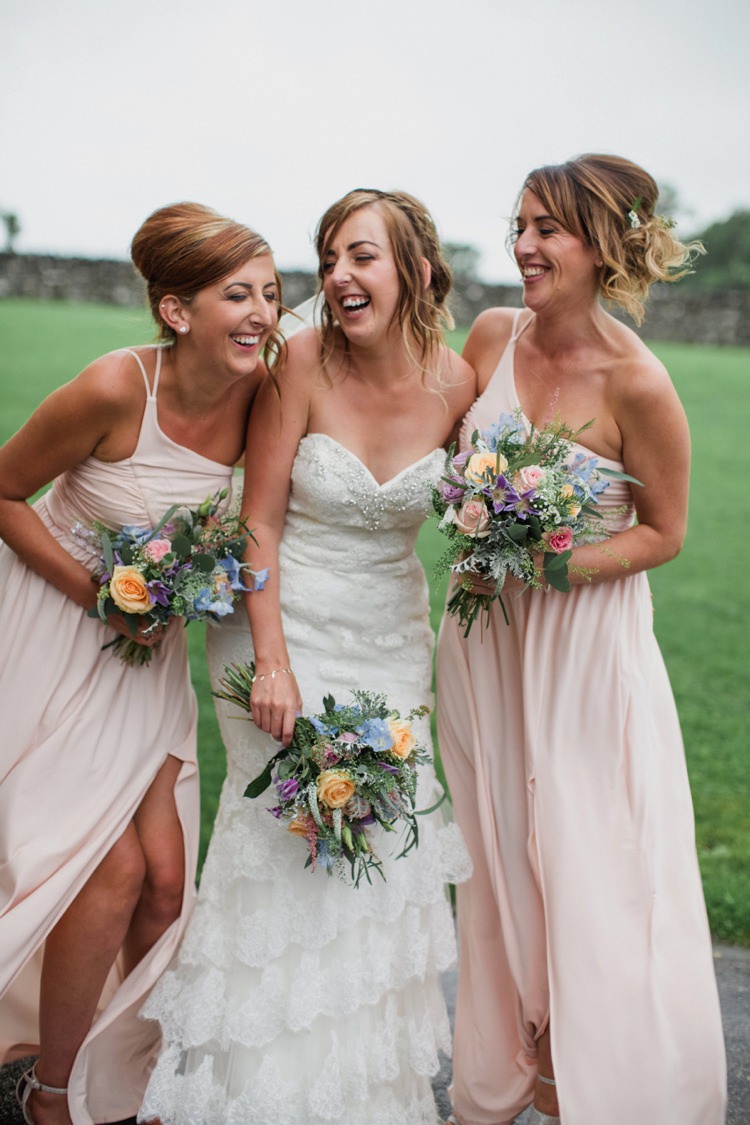 Long Blush Pink Bridesmaid Dresses Summer Country Pastels Wedding http://jesspetrie.com/