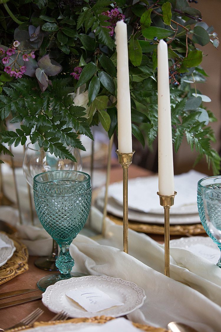 Candlesticks Decor Chic Secret Garden Wedding Ideas http://marysmithphotography.com/