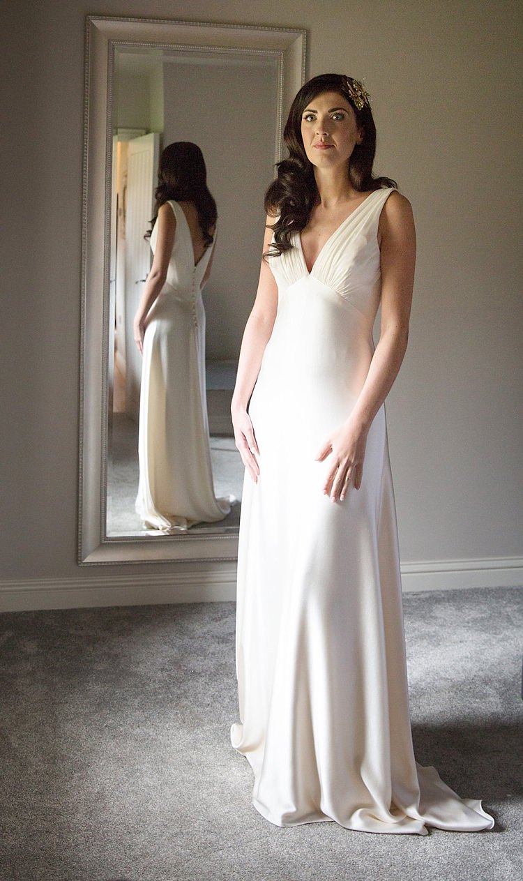 Ellie Lowe Dress Gown Bride Bridal Silk Chic Secret Garden Wedding Ideas http://marysmithphotography.com/