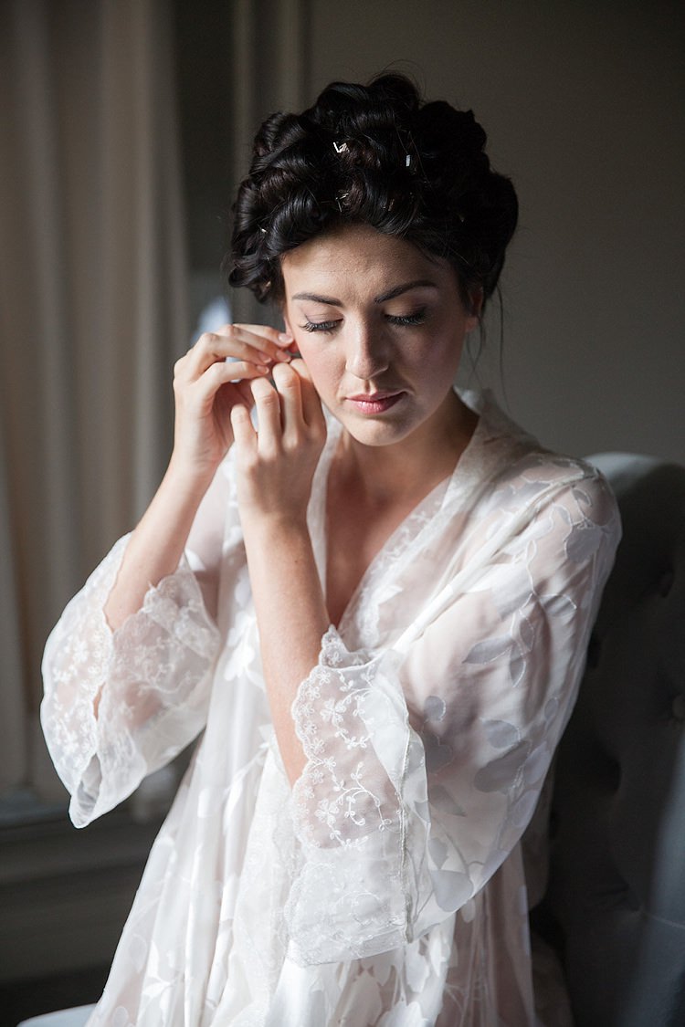 Floral Dressing Gown Bride Bridal Chic Secret Garden Wedding Ideas http://marysmithphotography.com/