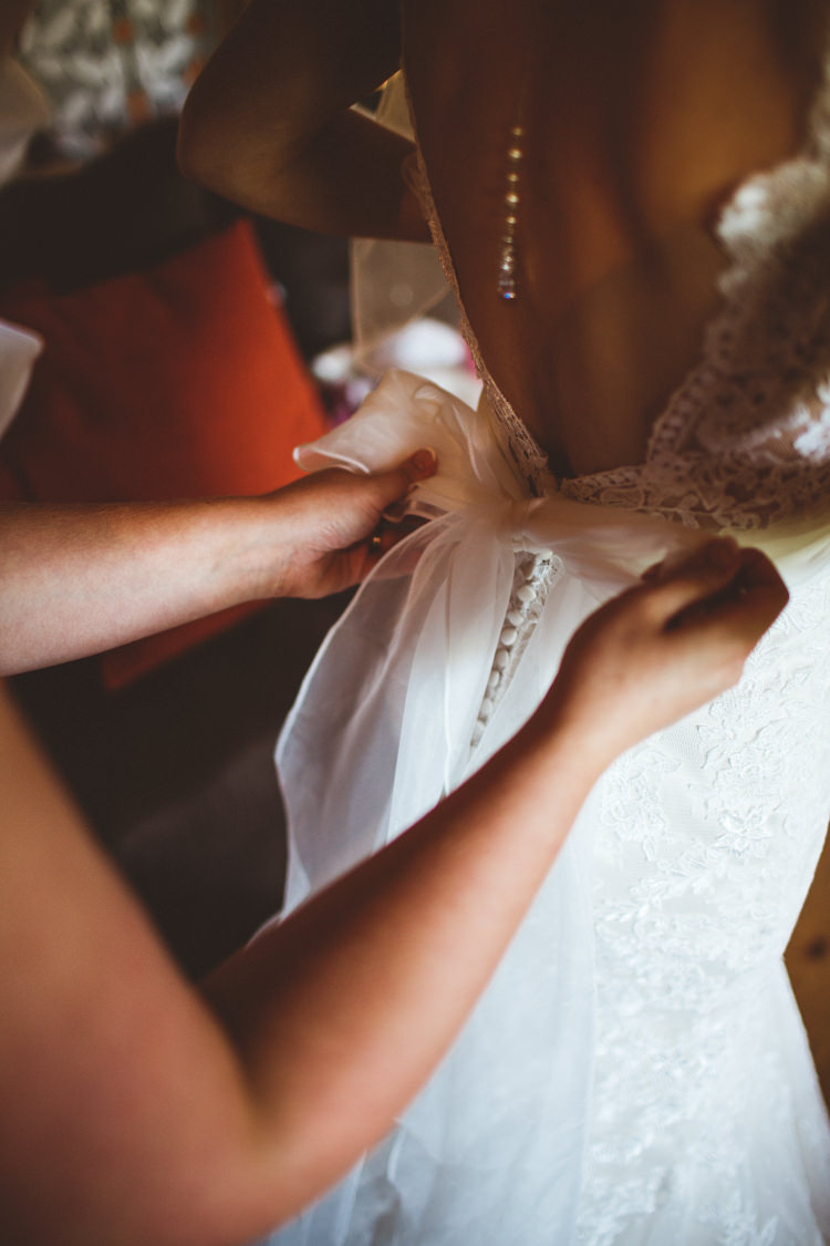 Dress Gown Bride Bridal Lace Bow Sash Necklace Back Powder Blue Country Rustic Charm Wedding https://photography34.co.uk/