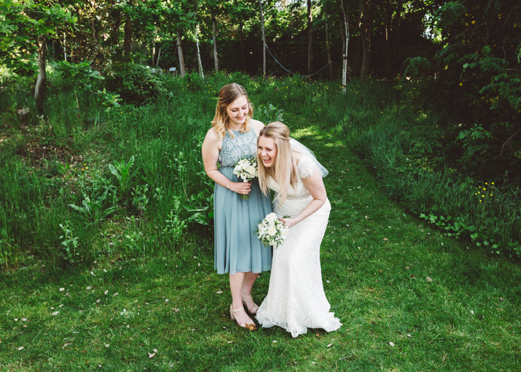 Sage Green Bridesmaid Dress Low Key Pastel Seaside Wedding http://holliecarlinphotography.com/