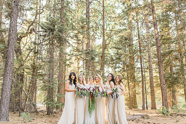 Bride Watters Separates Lace Top Tulle Skirt Veil Statement Necklace Cascading Multicoloured Bouquet Bridesmaids Ivory Dresses Different Styles Multicoloured Bouquets DIY Whimsical Camp Wedding California http://www.landbphotography.org/