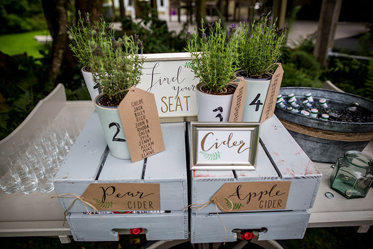 Seating Plan Table Chart Potted Plants Whimsical Greenery Nature Wedding http://lunaweddings.co.uk/
