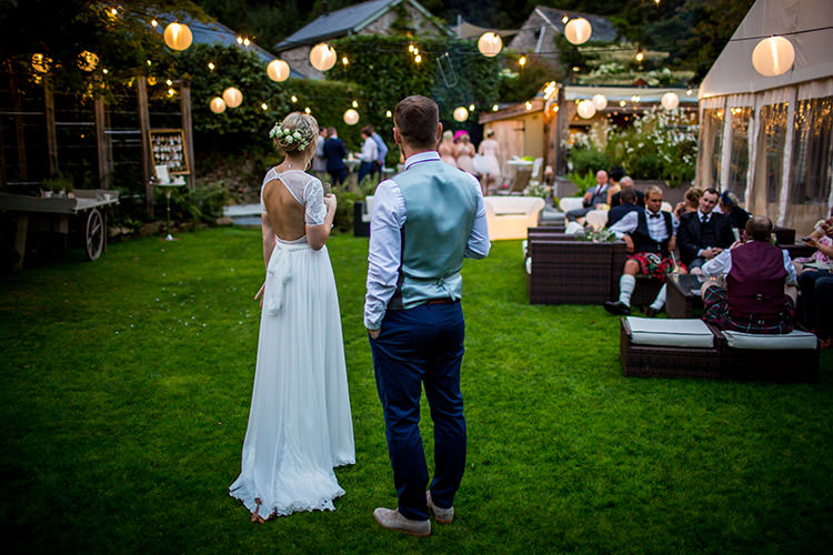Outdoor Lanterns Whimsical Greenery Nature Wedding http://lunaweddings.co.uk/