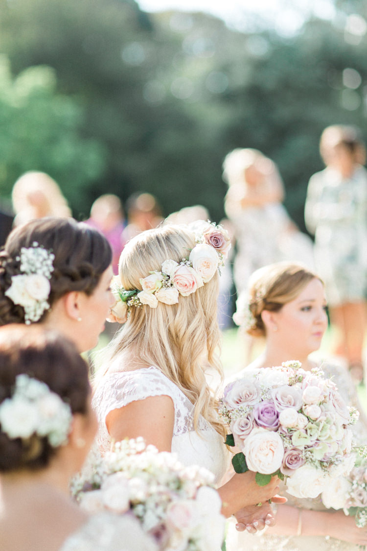 Flowers Bride Bridesmaids Gold Sparkle Pink Glamour Wedding https://emilyhannah.com/