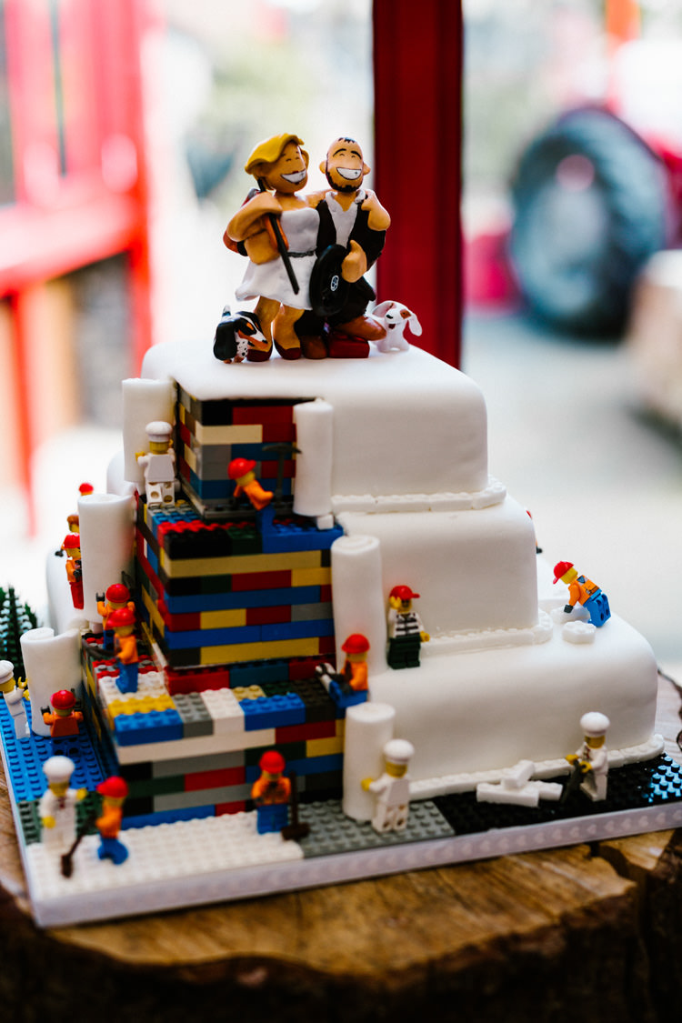 Cake Quirky Alternative Lego Aviation Wedding http://www.honeyandthemoonphotography.co.uk/