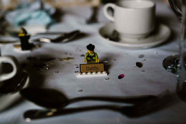 Mini Figures Place Name Setting Alternative Lego Aviation Wedding http://www.honeyandthemoonphotography.co.uk/