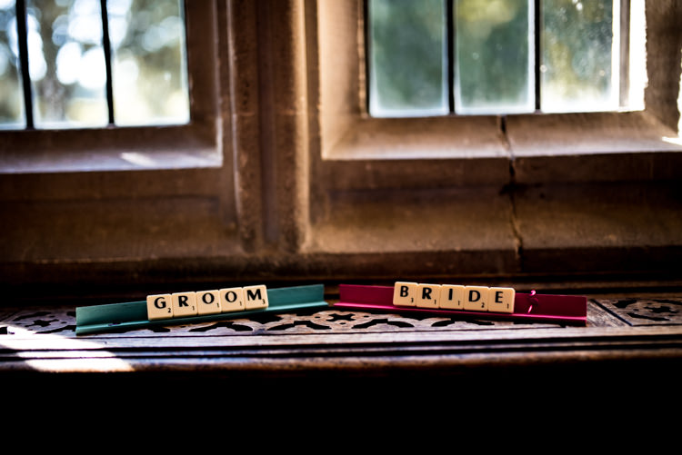 Scrabble Place Names Quirky English Garden Party Wedding http://www.michellewoodphotographer.com/
