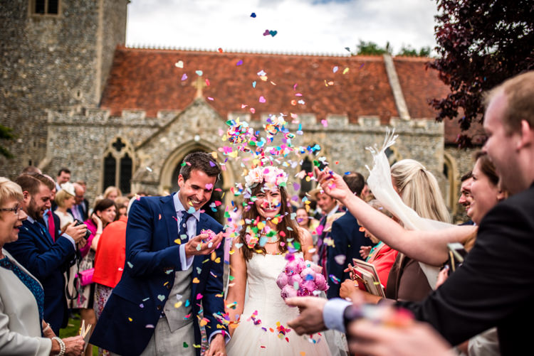 Confetti Throw Quirky English Garden Party Wedding http://www.michellewoodphotographer.com/