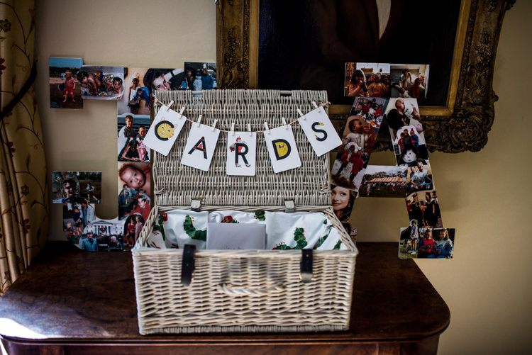 Card Hamper Box Quirky English Garden Party Wedding http://www.michellewoodphotographer.com/