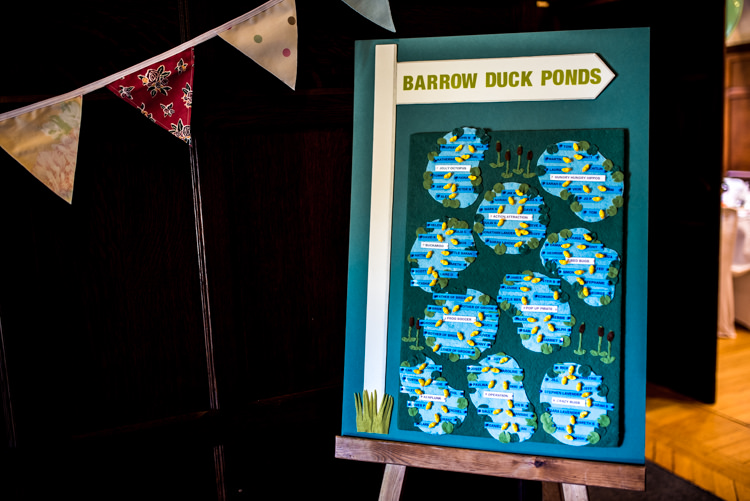 Duck Pond Seating Plan Table Chart Quirky English Garden Party Wedding http://www.michellewoodphotographer.com/
