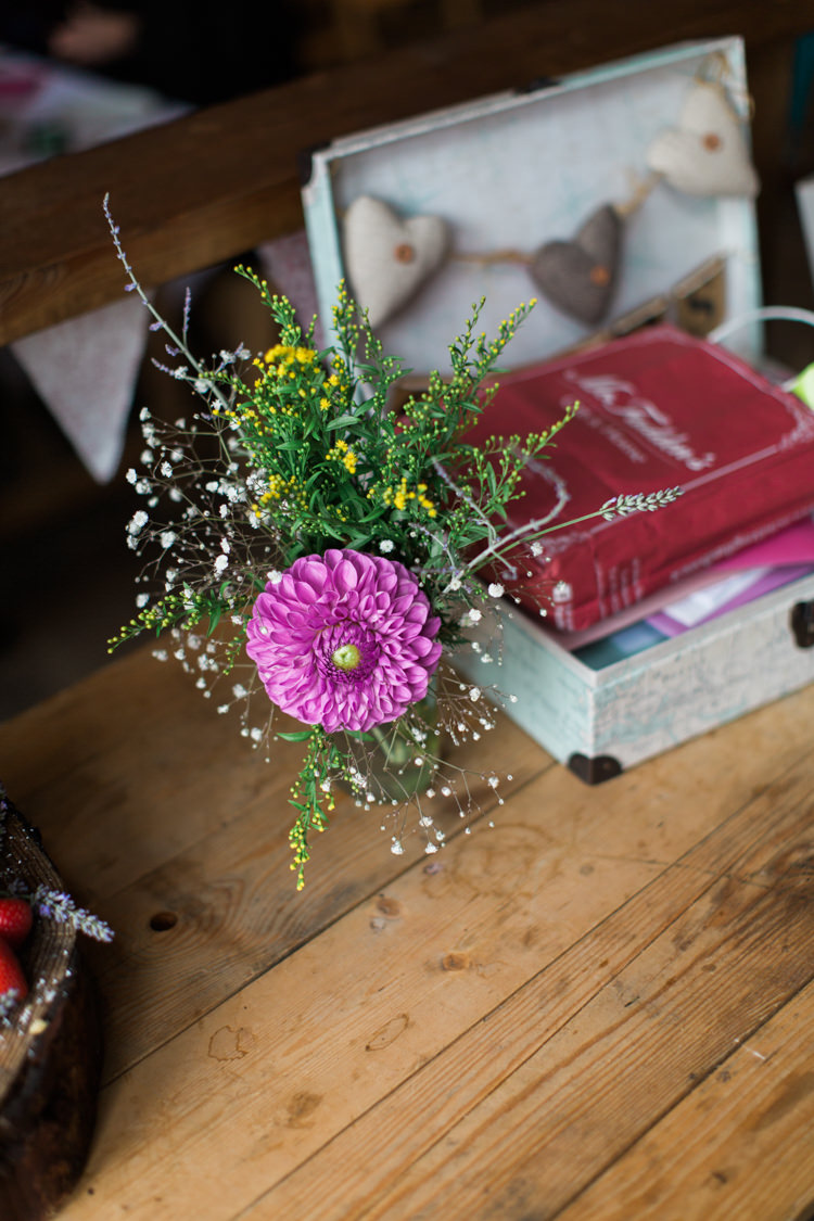Jar Flowers Beautiful Woodland Glade Wedding https://emilyhannah.com/