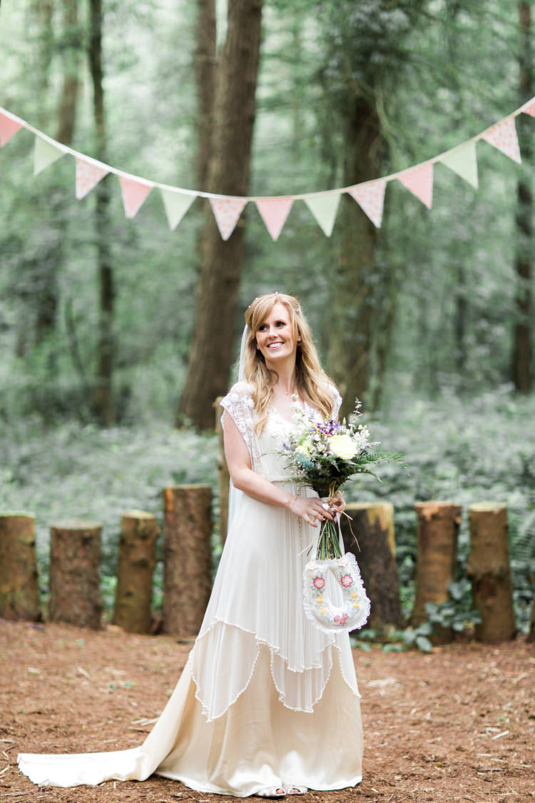 Lita Catherine Deane Dress Gown Bride Bridal Beautiful Woodland Glade Wedding https://emilyhannah.com/