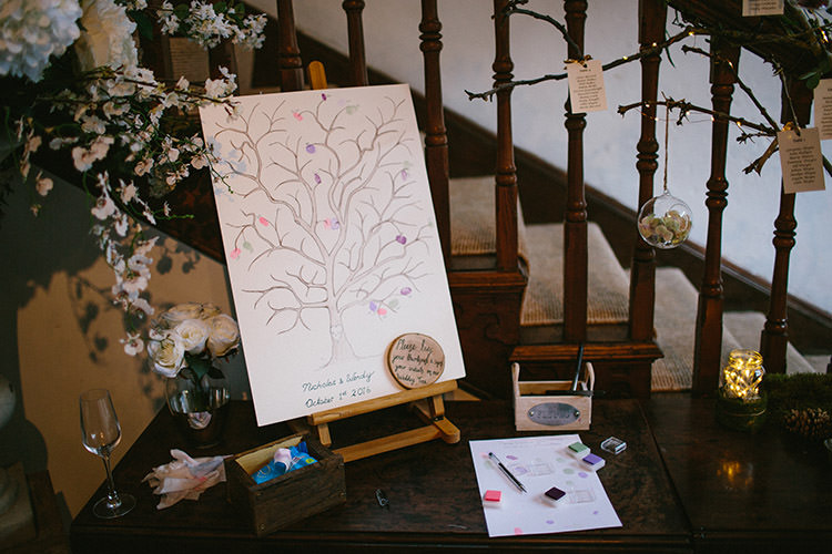 Fingerprint Guest Book Tree Enchanted Fairy Garden Wedding http://lunaweddings.co.uk/