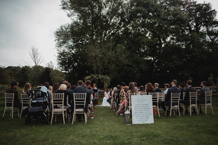 Outdoor Ceremony The Hideaway North Yorkshire Bohemian Festival Tipi Wedding http://esmemai.com/
