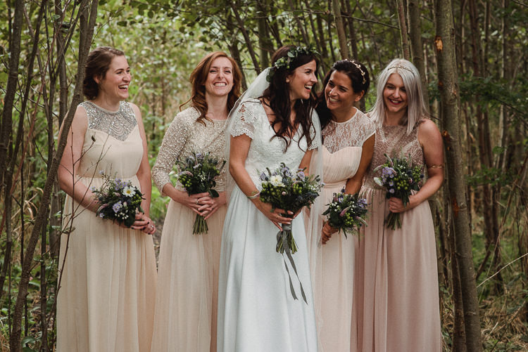 Mismatched Pink Blush Bridesmaid Dresses Long Bohemian Festival Tipi Wedding http://esmemai.com/