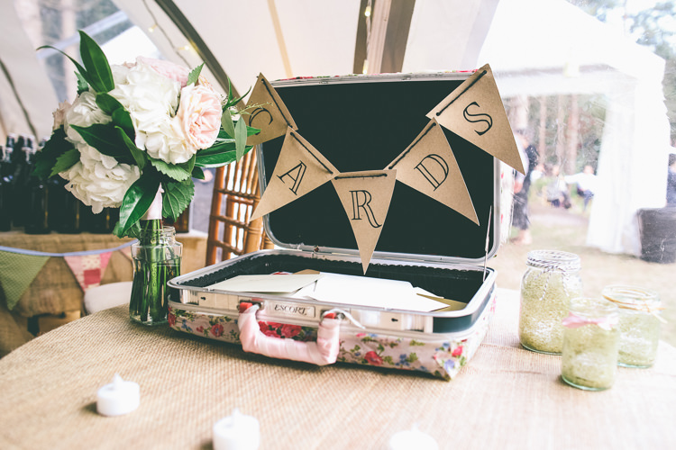 Card Suitcase Rustic Woodland Birds Outdoorsy Wedding http://www.emmaboileau.co.uk/