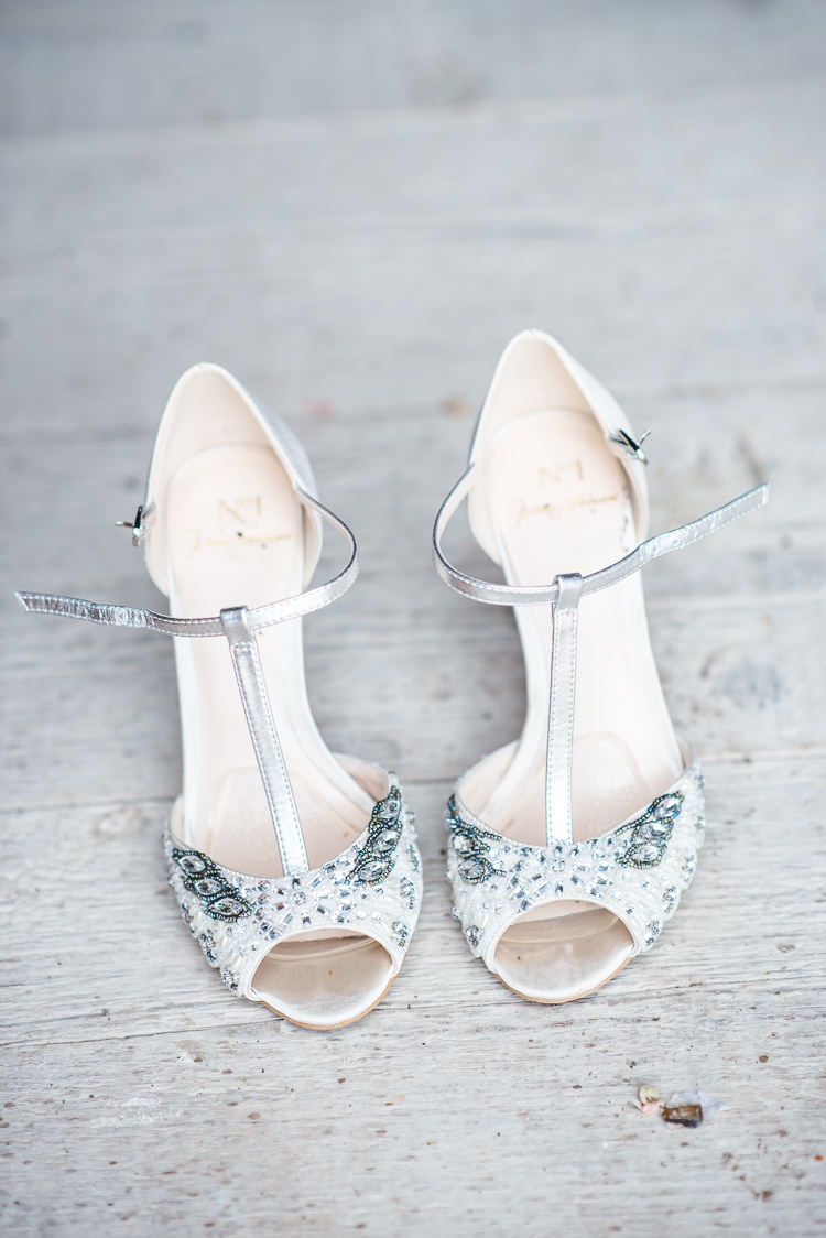 Bride Shoes Heels T Bar Peep Toe Silver Gorgeous Home Made Pink Gold Barn Wedding http://www.bethmoseleyphotography.co.uk/