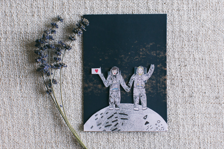 Planetarium Space Frida Kahlo Colourful Wedding http://carohutchings.com/