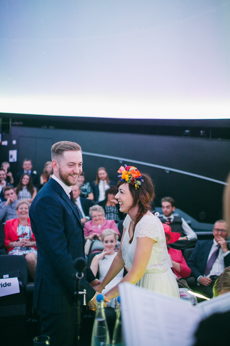 Planetarium Space Frida Kahlo Colourful Wedding http://carohutchings.com/