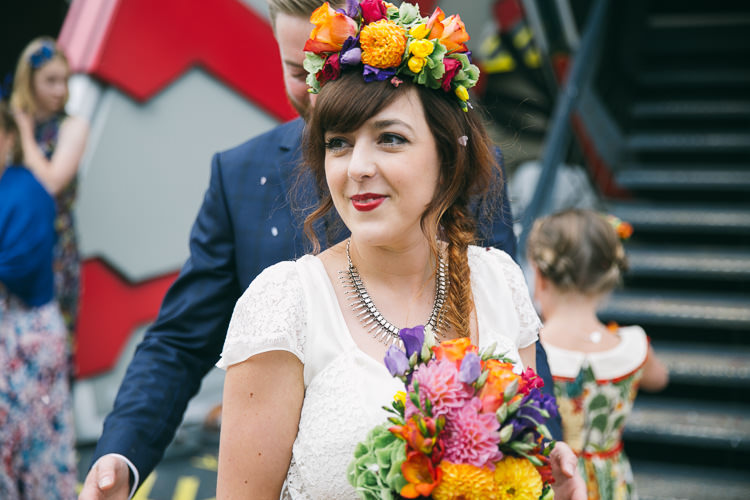Planetarium Space Frida Kahlo Colourful Wedding http://carohutchings.com/