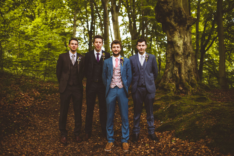 Mismatched Groomsmen Suits Pretty DIY Outdoor Village Hall Wedding https://photography34.co.uk/