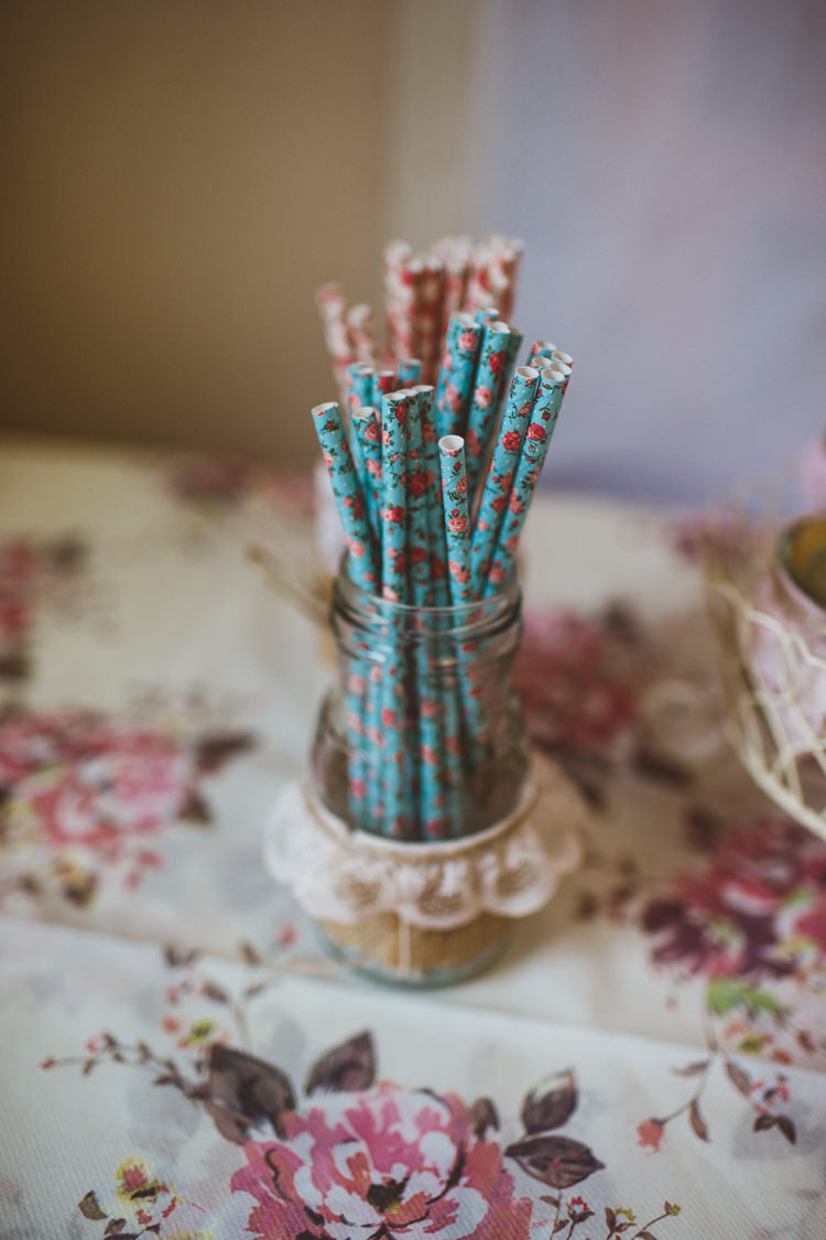 Floral Straws Pretty DIY Outdoor Village Hall Wedding https://photography34.co.uk/