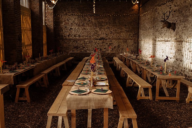 Rustic Barn Outdoor Woodland Autumn Banquet Wedding http://toastofleeds.co.uk/