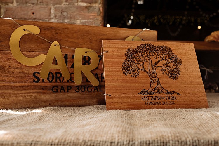 Wooden Guest Book Outdoor Woodland Autumn Banquet Wedding http://toastofleeds.co.uk/