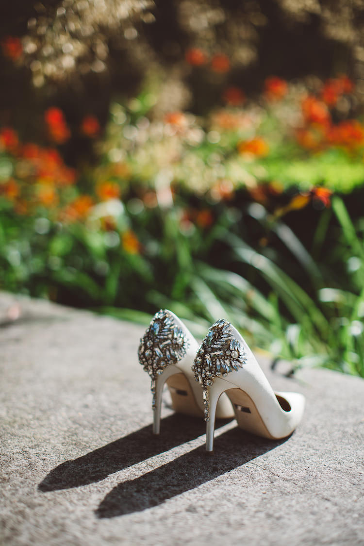 Badgley Mischka Poetry Dress Shoes Bride Bridal Heels Cotswolds Country House Marquee Wedding http://www.wearegatheredheretoday.com/
