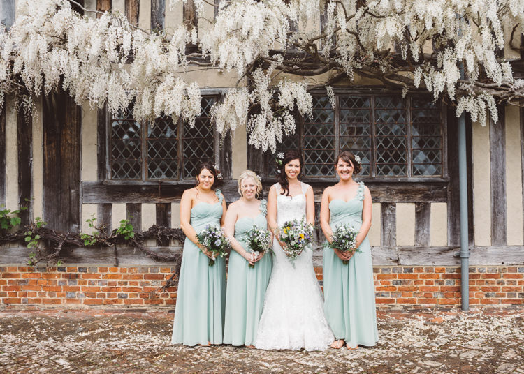 Long Mint Green Bridesmaid Dresses Natural Woodland Hessian Lace Wedding http://holliecarlinphotography.com/