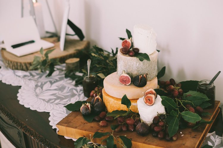 Cheese Stack Tower Cake Pretty Light Pink Country House Wedding http://jonathanryderphotography.com/