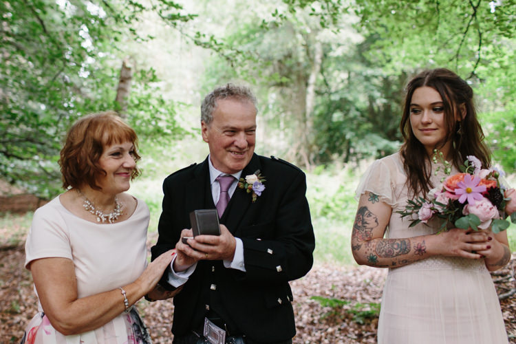Intimate Indie Woodland Wedding http://www.caroweiss.com/