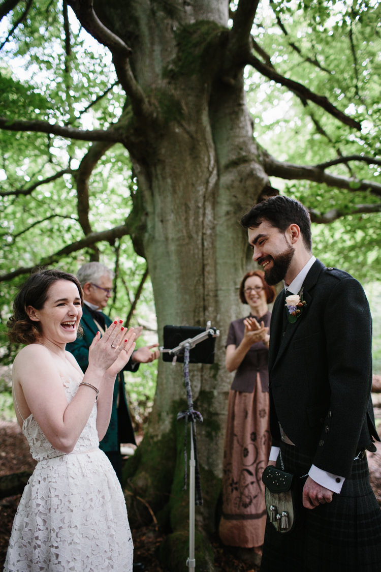 Intimate Indie Woodland Wedding http://www.caroweiss.com/