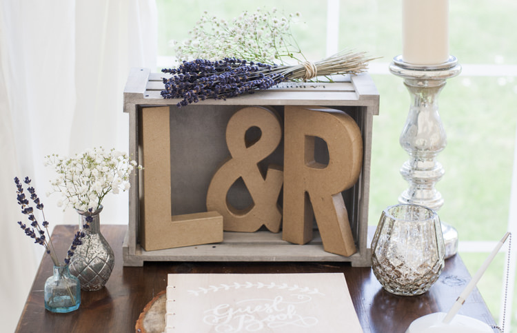 Guest Book Table Decor Whimsical Summery Lilac Wedding http://eleanorjaneweddings.co.uk/