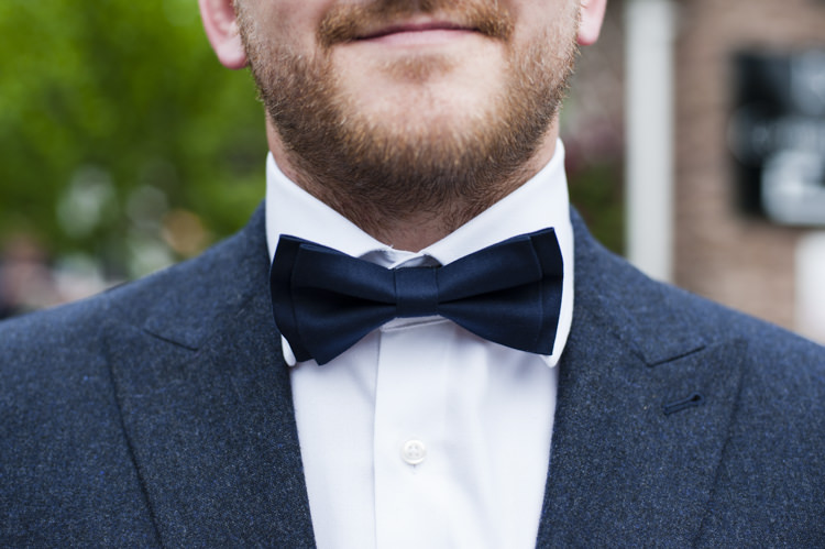 Bow Tie Groom Whimsical Summery Lilac Wedding http://eleanorjaneweddings.co.uk/
